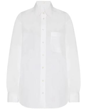 The Row Chest-Pocket Classic-Collar Shirt - White