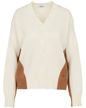 Liu Jo Knit Colour-Block - White