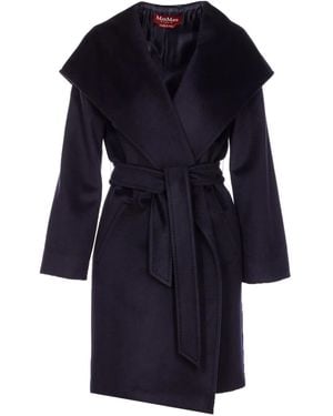 Max Mara Belted Coat - Blue