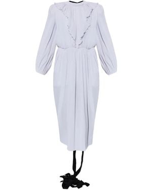 Balenciaga Plissé Dress - White