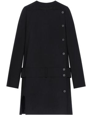 Courreges Oblique Heritage Coat - Black