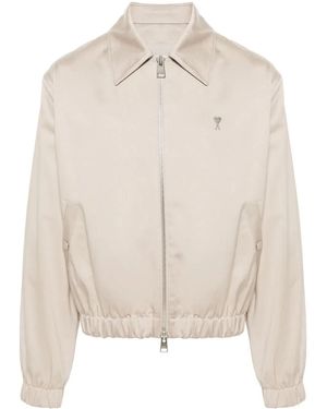 Ami Paris Giacca con placca Ami de Coeur - Neutro
