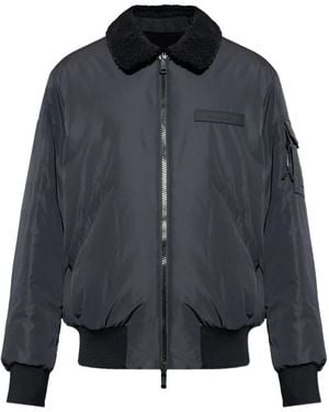 Moncler Sherpa-collar Bomber Jacket - ブルー