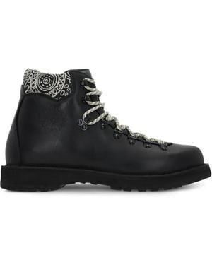 10 Corso Como X Diemme Roccia Vet Leren Laarzen - Zwart