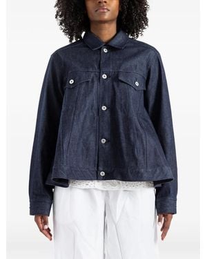 COMME DES GARÇON BLACK Veste En Jean À Coupe Évasée - Blue