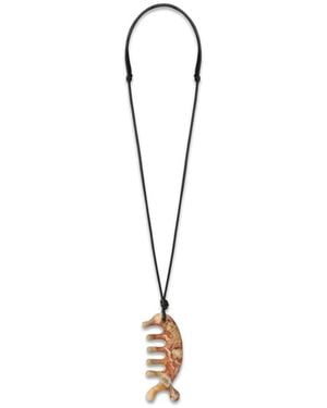 Lemaire Collar Beluga Gua Sha Con Jaspe Amarillo - Blanco