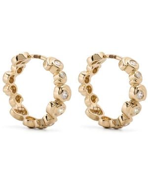 Yvonne Léon 9Kt Escargot Diamond Hoop Earrings - Metallic