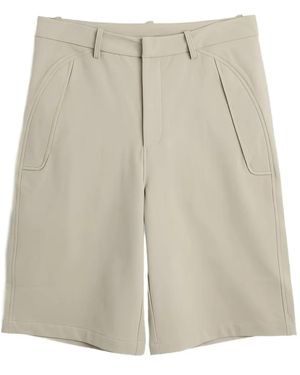 Hiking Patrol Zip-Fastening Stretch Shorts - Natural