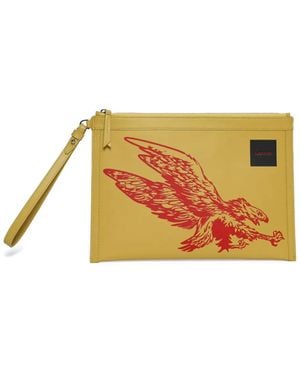 Lanvin Clutch Mit Adler-Print - Gelb