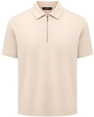 Tombolini Quarter-Zip Polo Shirt - Natural