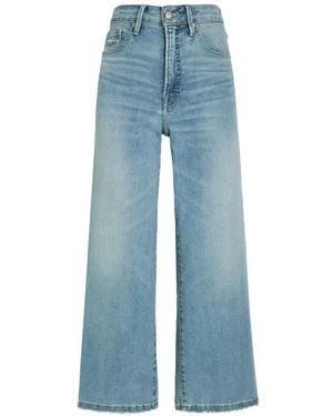 GOOD AMERICAN Wide-Leg Denim Jeans - Blue