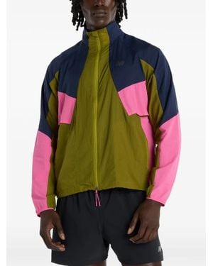 New Balance Veste Rc À Design Colour Block - Green