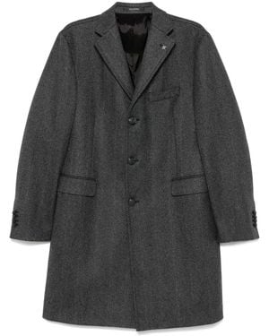 Tagliatore Herringbone Coat - Grey