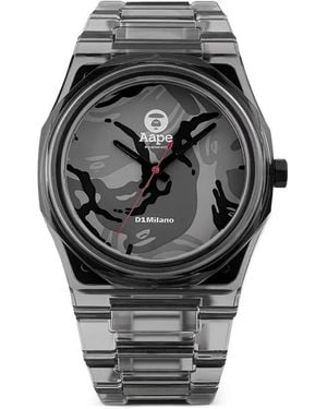 D1 Milano X Aape Camouflage Armbanduhr 39Mm - Grau