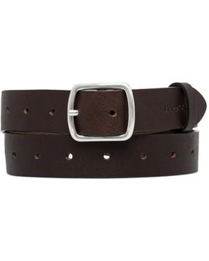 Marc O' Polo Buckle-Fastening Leather Belt - Brown