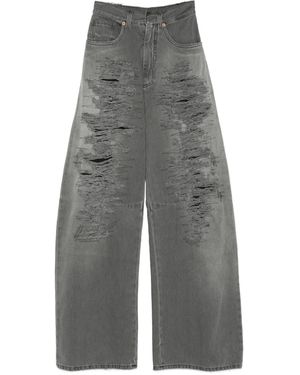 MM6 by Maison Margiela Distressed Jeans - Grey