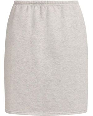 12 STOREEZ Drawstring-Waist Terry Skirt - White