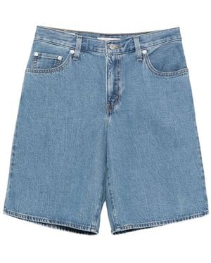 Levi's Short En Jean À Taille Haute - Blue
