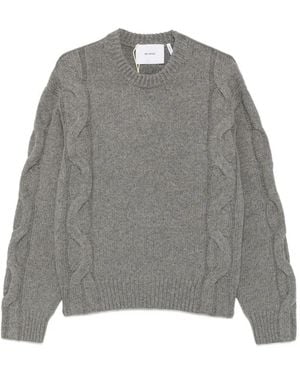 Axel Arigato Beam Cable-Knit Jumper - Grey