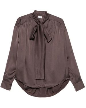ANDAMANE Blusa Mathilda Fruncida - Marrón