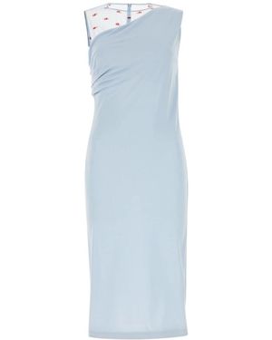 Givenchy Sleeveless Crepe Dress - Blue