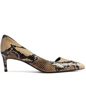KHAITE Jett D'Orsay Low Court Shoes - Metallic