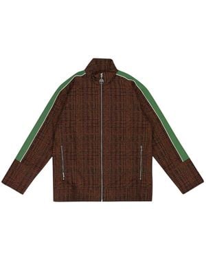 Ahluwalia Blitta Check Track Jacket - Brown