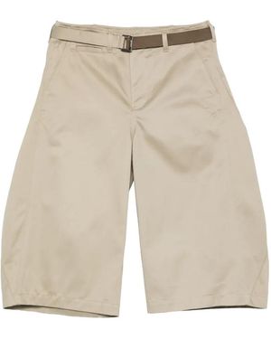 Sacai Pantalones con cinturón - Blanco