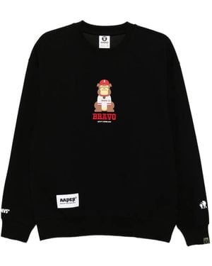 Aape By A Bathing Ape ロゴ スウェットシャツ - ブラック