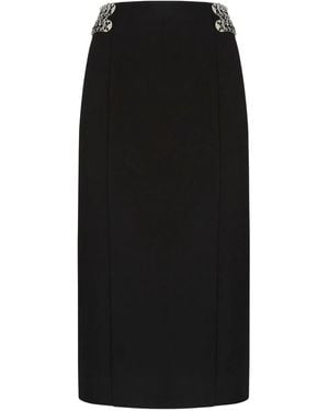 Pinko Chain-Embellished Pencil Skirt - Black