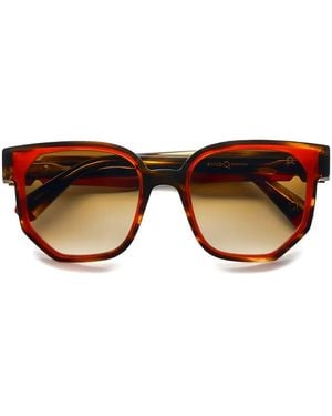 Etnia Barcelona Lunettes De Soleil À Monture Géométrique - Marron