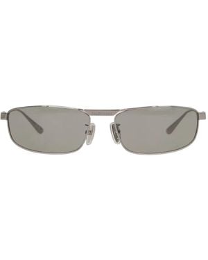 Balenciaga Rectangle-Frame Sunglasses - Grey