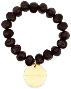 Vanessa Baroni Mini Stone Flex Bracelet - Black