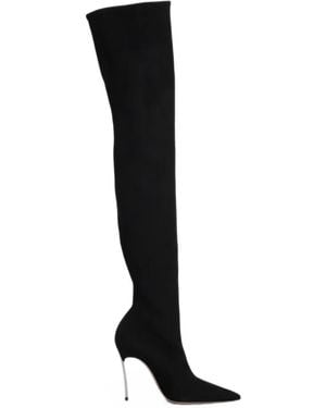 Casadei Blade Over-The-Knee Boots - Black