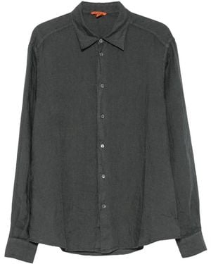 Barena Maridola Telino Long-Sleeve Linen Shirt - Gray