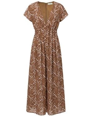 Nicholas Marley Dress Abstract Animal - Natural