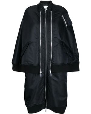 Noir Kei Ninomiya Steppmantel Mit Reißverschluss - Schwarz