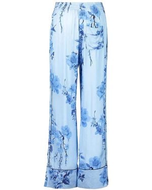 Borgo De Nor Pantalon À Fleurs Havana - Blue
