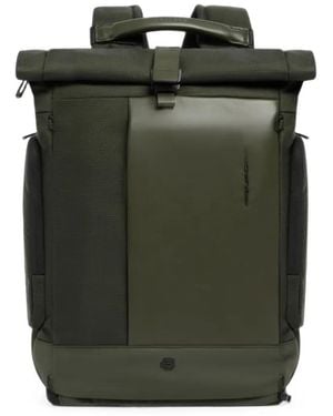 Piquadro Roll-Top Backpack - Green