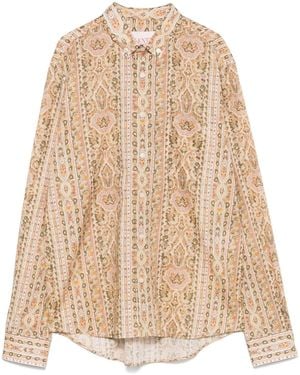 Valentino Garavani Paisley-Print Shirt - Natural