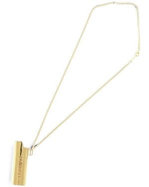 Ambush Lighter-Holder Pendant Necklace - White