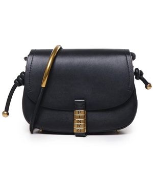 Pinko ロゴバックル ショルダーバッグ - ブルー