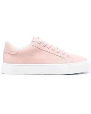 HIDE & JACK Essence Tuscany Crocodile-Effect Sneakers - Pink