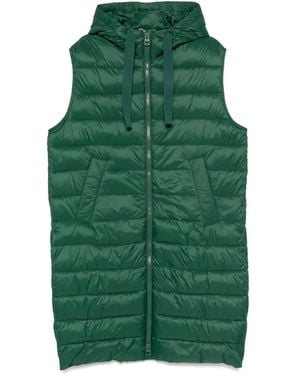 Marc O' Polo Quilted Hooded Gilet - Green