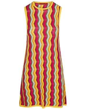 Simon Miller Hazel Zigzag-Knit Sleeveless Mini Dress - White