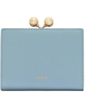 Furla Dots Metal-Clasp Dots Coin Case - Blue