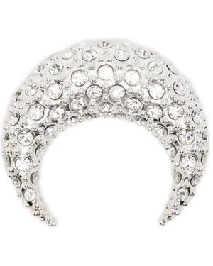 Marine Serre Moon-Design Single Earring - White