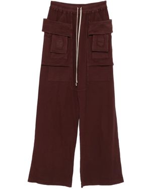 Rick Owens Creatch Cargo-Pocket Drawstring Trousers - Purple