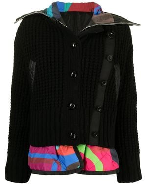 Sacai X Kaws Deconstructed Layered Blouson - Black