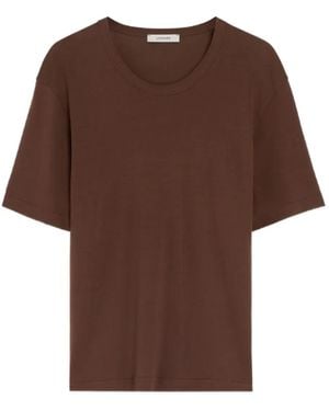 Lemaire Ribbed Crew-Neck T-Shirt - Brown